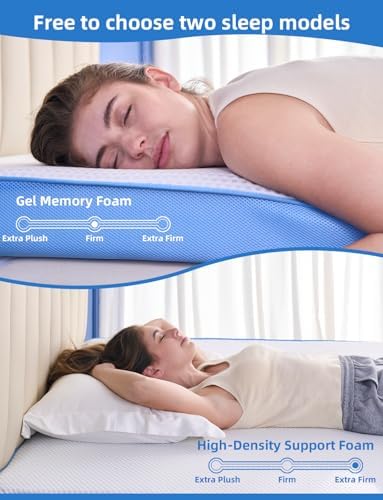 Grbsy 4 Inch Extra Firm Mattress Topper Full Size