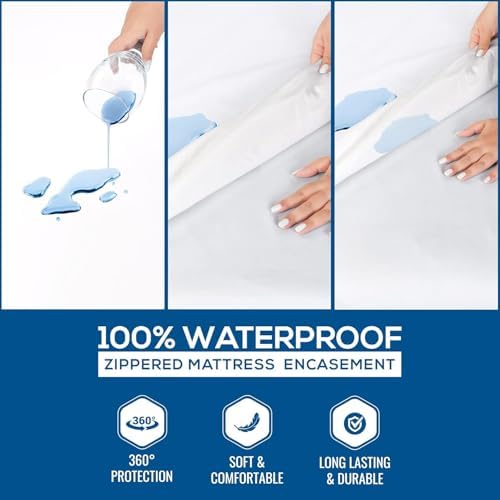 Utopia Bedding Mattress Encasement 2 Pack Crib Size Waterproof