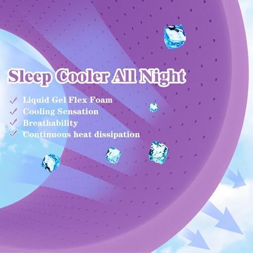 Airensky 2 Inch Cooling Gel Mattress Topper Twin Size