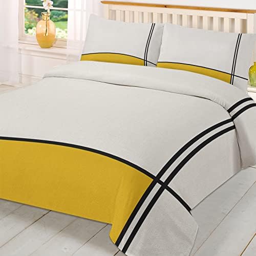 Boanket 3-Piece Geometric Duvet Cover Set with Zipper Closure