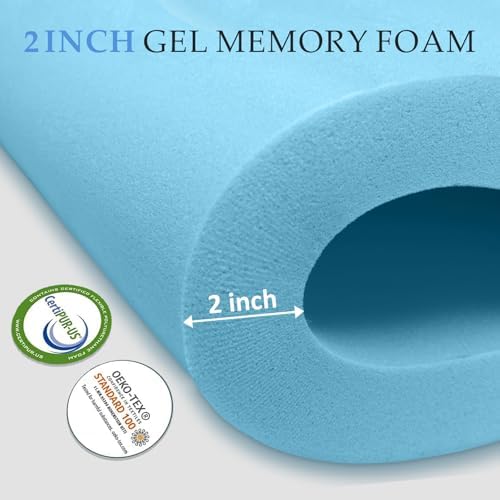4 Inch Twin Mattress Toppers Dual Layer Cooling and Support