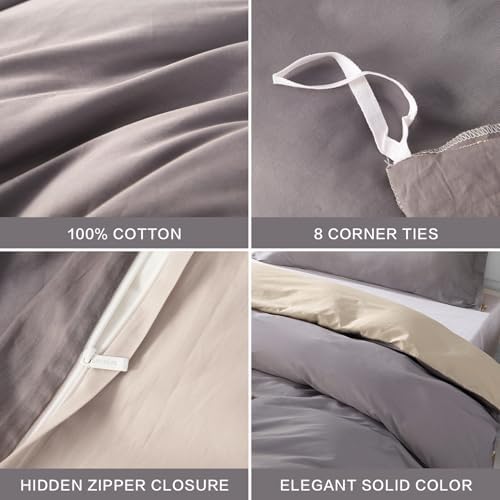 SAPHREAS Purple Duvet Cover Queen Set 3 Pieces