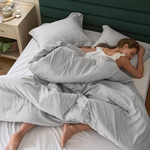 Bedsure Dark Grey Duvet Cover Set 3 Pieces