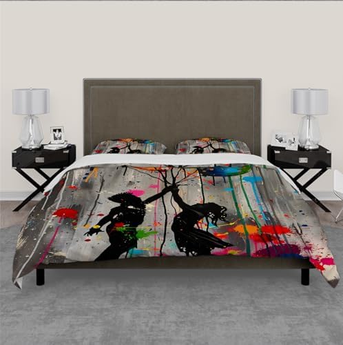 Kids Duvet Cover Set with Zipper Pillowcases