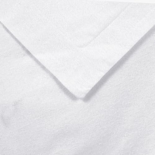 Superior Flannel Cotton Duvet Cover Set Twin White