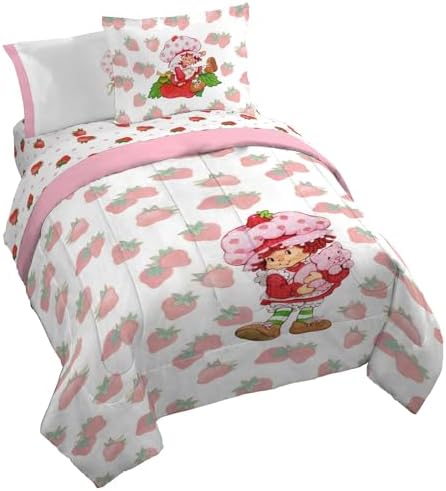 Jay Franco Strawberry Shortcake Queen Comforter Set 7 Piece