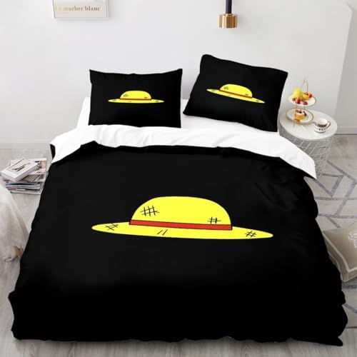 Gaytana Anime Pirate Luffy Queen Duvet Set
