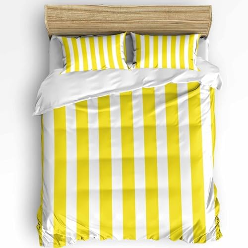 3-Piece Farmhouse Duvet Cover Set with Zipper Corner Ties