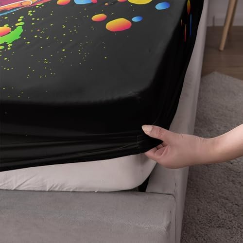 Black Basketball Microfiber Bedding Set for Kids
