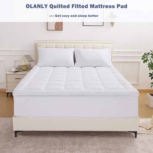 OLANLY Full Mattress Pad - Cooling Soft Breathable