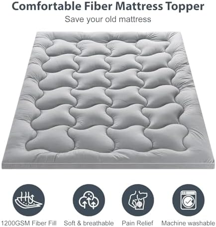 Maxzzz Twin Mattress Topper 800GSM Down Alternative