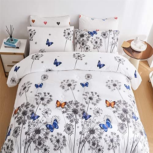 Reversible Twin Comforter Set with Sheets and Pillowcases