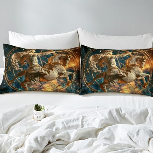 Erosebridal 2Pcs Retro 3D Duvet Cover Set