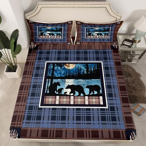 Feelyou Cute Bear Bed Sheet Set for Kids