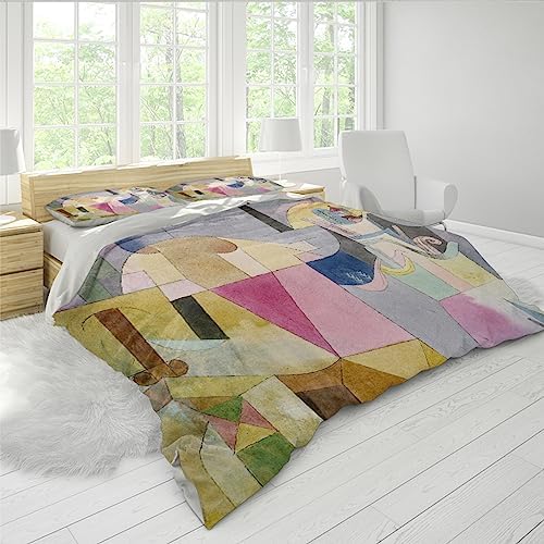 HOBBOY Paul Klee Duvet Cover Set with Zipper California King
