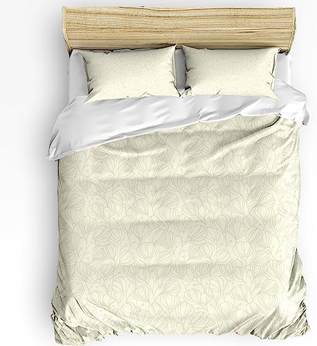 3-Piece Twin Bedding Set with Zipper Corner Ties