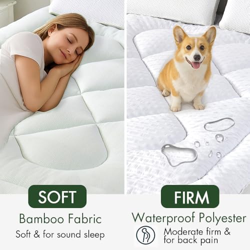 QuietSea Queen Size Memory Foam Mattress Topper