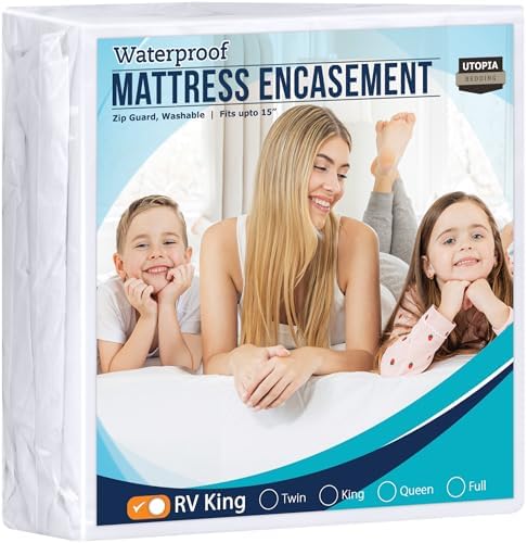 Utopia Bedding RV King Mattress Encasement 100 Waterproof