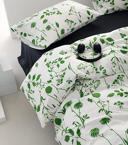 KAREVER Twin Comforter Set with Floral Design