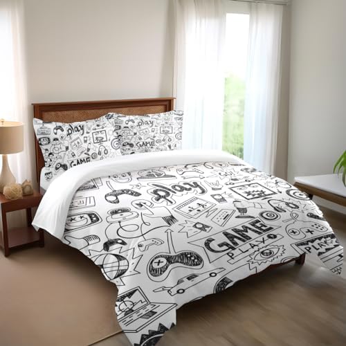 Vichonne Gaming Comforter Set for Boys Teen Twin Size