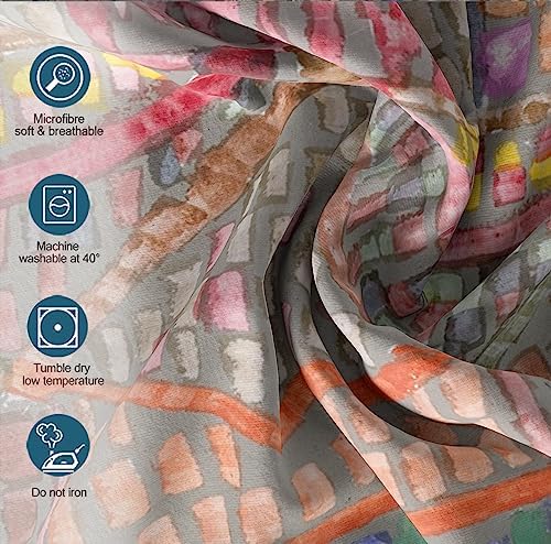 HOBBOY Paul Klee Art 3pc Duvet Set with Zipper Pillowcases