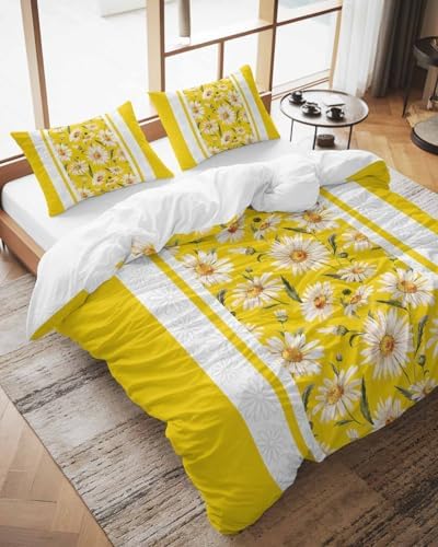3-Piece Twin Duvet Cover Set with Zipper Corner Ties
