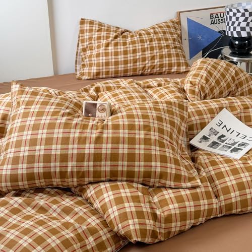 DREAMINGO Twin XL Gingham Duvet Cover Set 1