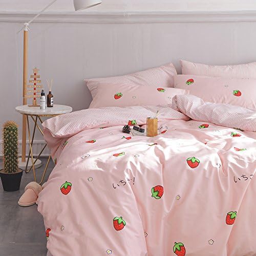 AOJIM Pink Kids Duvet Cover Set Twin XL 3pcs