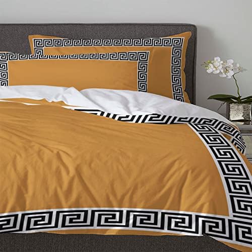 3 Piece Queen Bedding Set with Zipper Closure