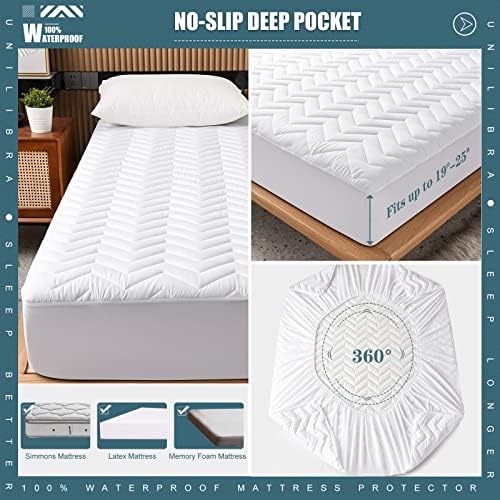 UNILIBRA Full Size Waterproof Mattress Protector Quilted