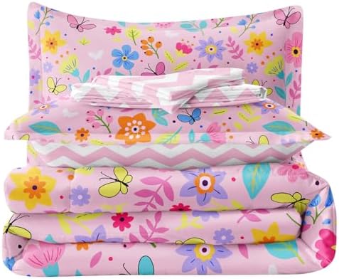 Kids Comforter Set with Fluffy Reversible Patterns