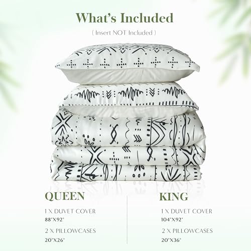 SimpleOpulence Boho Cooling Duvet Cover Set King Size