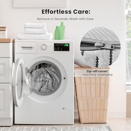 HOMRELEXA Bamboo Mattress Toppers 4 Inch Cooling Gel