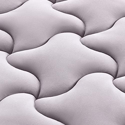 SLEEP ZONE Cooling Mattress Pad Deep Pocket Grey Full Size 1