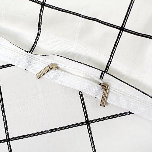 FADFAY Grid Duvet Cover Set 3 Pieces Twin XL Size