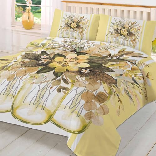 3-Piece Twin Bedding Set with Zipper andCorner Ties