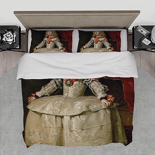 HOBBOY Court Style Duvet Cover Set 3 Piece with Zipper