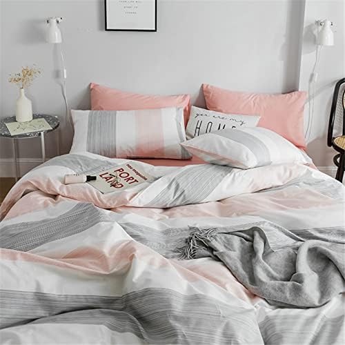 HighBuy Reversible Striped Duvet Cover Set Twin XL