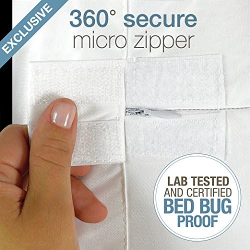 SafeRest Zippered Mattress Protector - King Size Waterproof Encasement