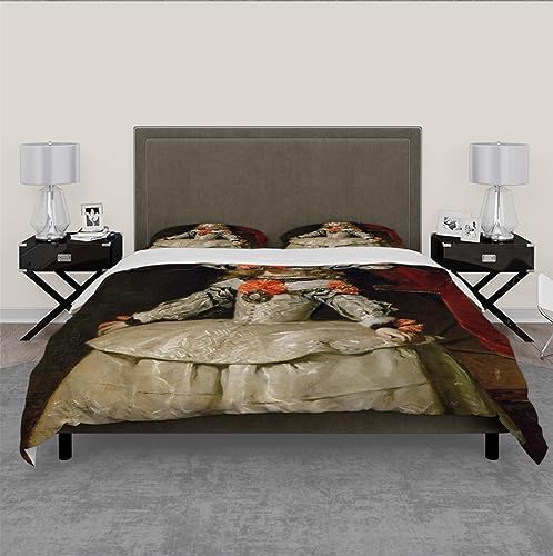 HOBBOY Court Style Duvet Cover Set 3 Piece with Zipper