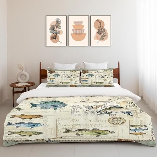 Jerkboo Duvet Cover Set - 3D Print Modern Comforter Cover with Pillowcases