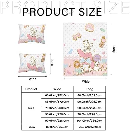 Ultra Soft Kids Comforter Set with Cartoon My Bunny Melody Pattern 1