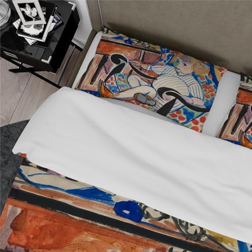 HOBBOY Duvet Cover Set with Zipper 3 Piece Twin XL 1
