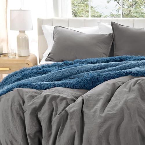 Bare Home Ultra Soft Microfiber Duvet Cover Set with Pillow Sham Grey Twin