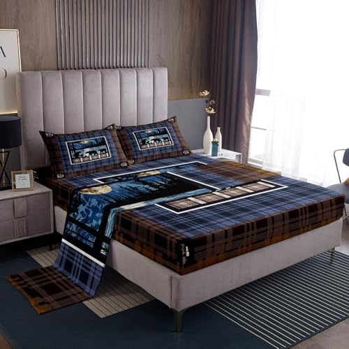 Feelyou Cute Bear Bed Sheet Set for Kids