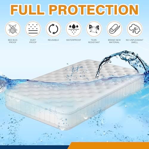 PROWEE 2 Pack Heavy Duty Mattress Bags for Moving and Storage
