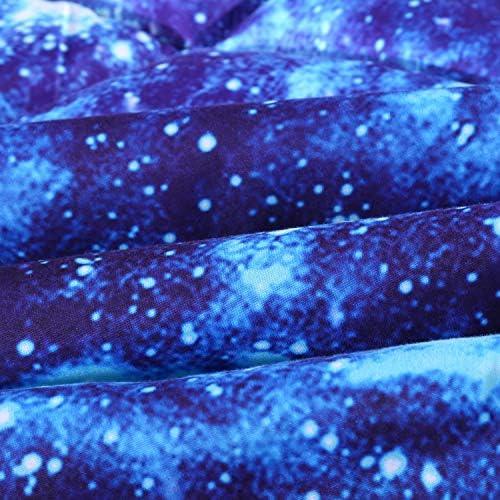 Wowelife Galaxy Bedding Twin Set 5 Pieces Blue Cosmic