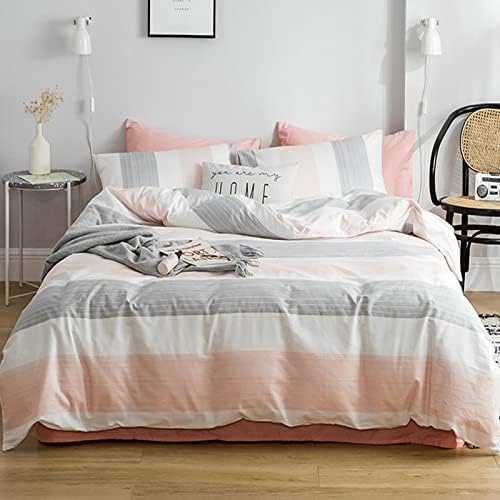 HighBuy Reversible Striped Duvet Cover Set Twin XL