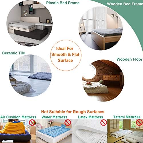 TEUVO Non Slip Mattress Pad with Hook Loop Tape