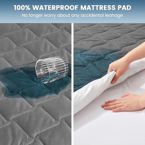 SLEEP ZONE Waterproof Mattress Protector Pad Twin